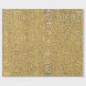 Elegant Metallic Gold Pattern getextureerde look Cadeaupapier (Vlak)