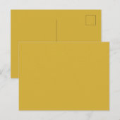 Elegant Metallic Gold Postcard for Special Occasio Briefkaart (Voorkant / Achterkant)