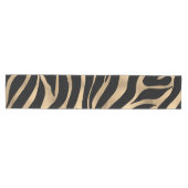 Elegant Metallic Gold Zebra Black Animal Print Medium Tafelloper (Horizontaal)