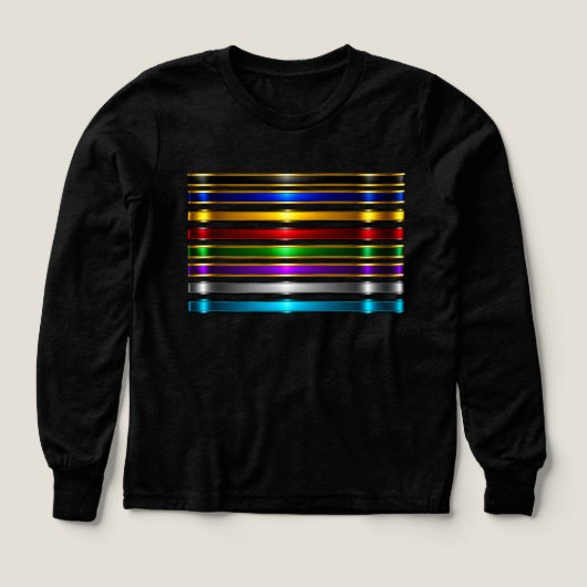 Elegant Metallic Gradient Stripes Design (Motif recto)