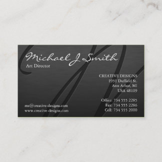 Elegant Metallic Visitekaartje
