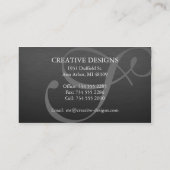 Elegant Metallic Visitekaartje (Achterkant)