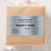 Elegant metallic zilver etiket (Insitu)