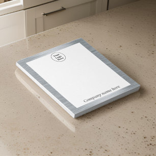 Elegant metallic zilver Notitieblok