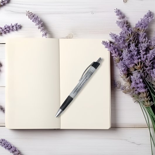 Elegant metallic zilver pen