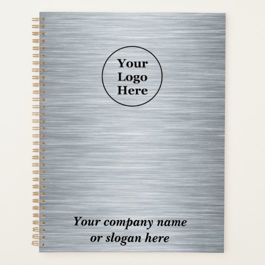 Elegant metallic zilver planner (Voorkant)