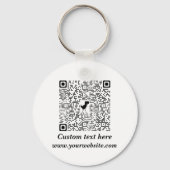 Elegant metallic zilver sleutelhanger (Achterkant)