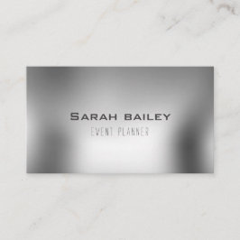 Elegant metallic zilver visitekaartje