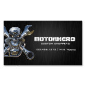 Elegant Metalwork Skull en WFrench Magnetisch Visitekaartje (Voorkant)