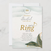 Élégant mettre une bague sur sa carte de table de (Dos)