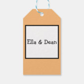 Elegant Mid-Century Moderne Gift Label Cadeaulabel (Achterkant)