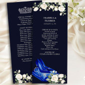 Elegant Midnight Blue Quinceanera Tiara en Rozen Programma