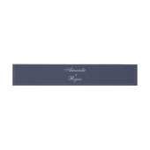 Elegant Midnight Blue Script Weddenschap Uitnodigingen Wikkel (Vlak)