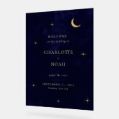 Elegant Midnight Celestial Wedding Welcome (Angle)