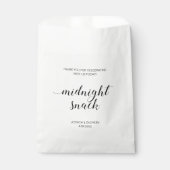 Elegant Midnight Snack Bruiloft Snoep Favor Bag Bedankzakje (Voorkant)