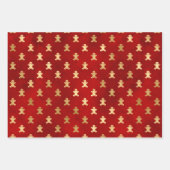 Élégant mignon pain d'épice biscuits feuille or ro (Devant 3)