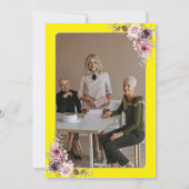 Elegant & Minialist Foto Pensioenpartij Uitnodigen Feestdagenkaart (Achterkant)