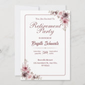 Élégant & Minialiste Photo Retraite Invitation du (Devant)