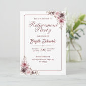 Élégant & Minialiste Photo Retraite Invitation du (Debout devant)
