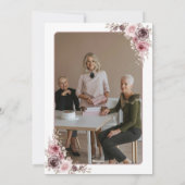 Élégant & Minialiste Photo Retraite Invitation du (Dos)