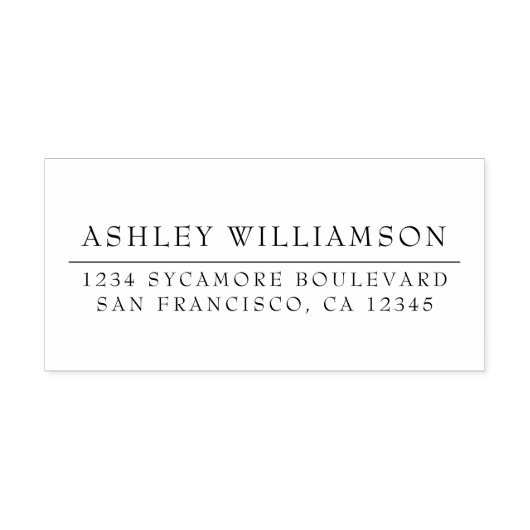 Elegant minimaal adres voor grafische weergave  zelfinktende stempel (Design)