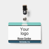 Elegant, minimaal badge (Front with Clip)