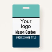 Elegant, minimaal badge (Voorkant)