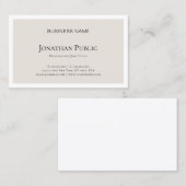 Elegant minimaal design modern, luxe rendy visitekaartje (Voorkant / Achterkant)