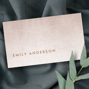 ELEGANT MINIMAAL EENVOUDIG LICHTE PINK BLUSH ROOS  VISITEKAARTJE