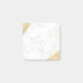 Elegant minimaal goudglitter witte marmer post-it® notes (Voorkant)