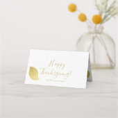 Elegant, minimaal goudherfst leder - Thanksgiving (Voorkant)