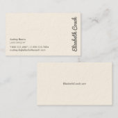 Elegant minimaal professioneel Visitekaartje (Voorkant / Achterkant)