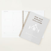Elegant, minimaal stijlvol design, blauw design planner (Display)