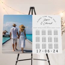 Élégant minimal 12 tables Tableau de bord Couple P