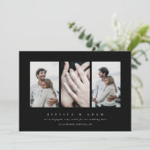 Elegant Minimal 3 Aankondiging van het Foto Verlov (Staand voorkant)