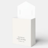 Elegant minimal boog Baby shower dank u Bedankdoosjes (Geopend)