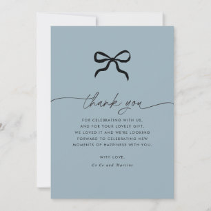 Elegant minimal boog Baby shower dank u Bedankkaart