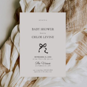 Elegant minimal boog Baby shower Kaart