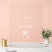 Elégant minimal Bow Mariage Welcome (Mariage)