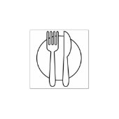 Elegant Minimal Classy Restaurant Professional Rubberstempel (Afrduk)
