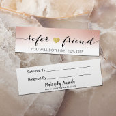 Élégant minimal Gold Heart Rose Gold aiguillage