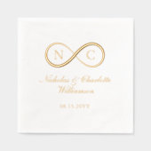 Elegant Minimal Infinity Love Monogram Wedding (Recto)