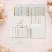 Elegant Minimal Ivory Wedding Invitation