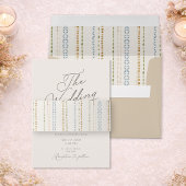 Elegant Minimal Ivory Wedding Invitation