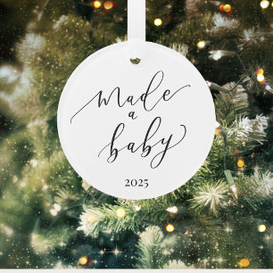 Elegant minimal maakte een Baby-Ornament Ornament
