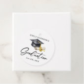 Elegant Minimal Minimalist Graduation Bedankjes Labels (In situ)