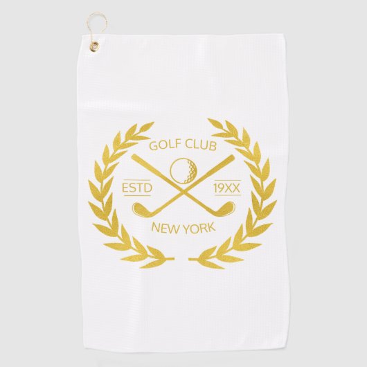 Elegant Minimal Modern Golfhanddoek (Voorkant)