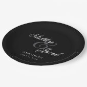 Elegant Minimal Mr en Mrs Wedding Papieren Bordje (Gekanteld)