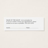 Elégant minimal noir blanc cheveux doré (Dos)