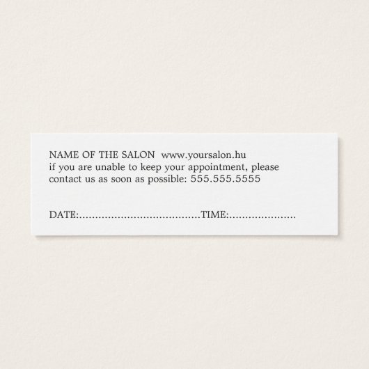 Elégant minimal noir blanc cheveux doré (Dos)